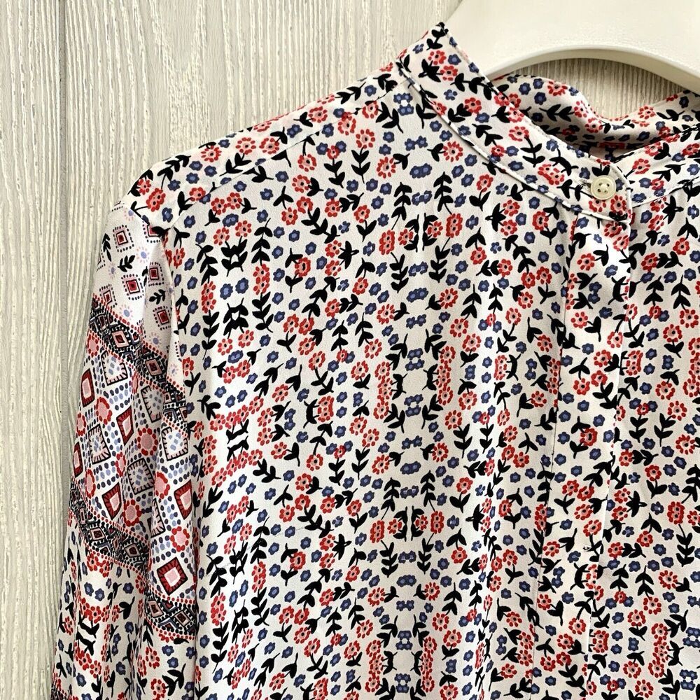 Loft Multicolor Patterned Blouse - image 2